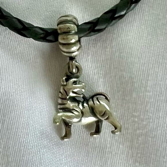 Pandora leather bracelet with Chinese Tiger Dangle Charm 791102 - Picture 3 of 15